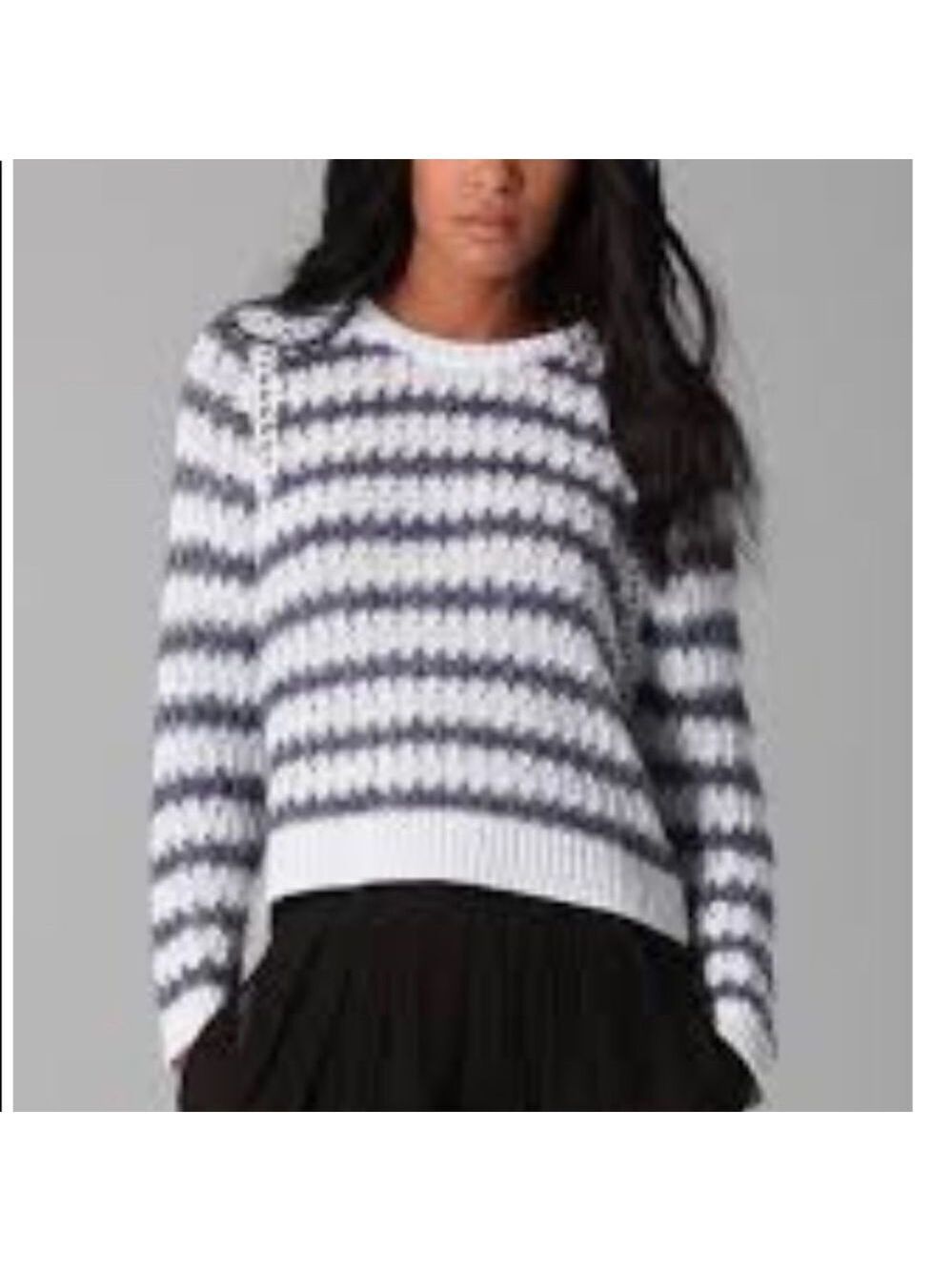 Theyskens Theory Koro Linen Blend Knit Sweater